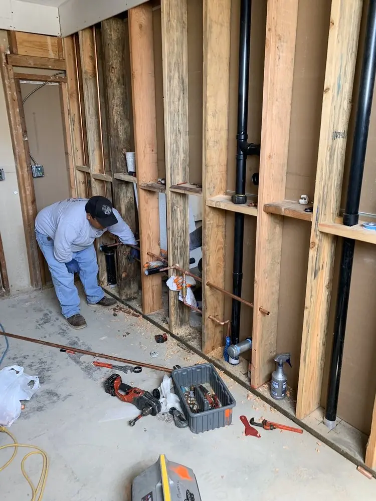 Commercial rough-in plumbing for Gas Line Repair in Warrenton